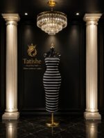 Tatishe Striped Bodycon Dress