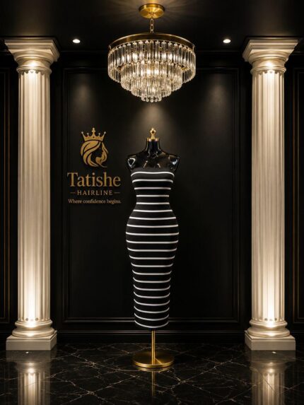 Tatishe Striped Bodycon Dress