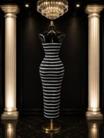 Tatishe Striped Bodycon Dress - Image 2