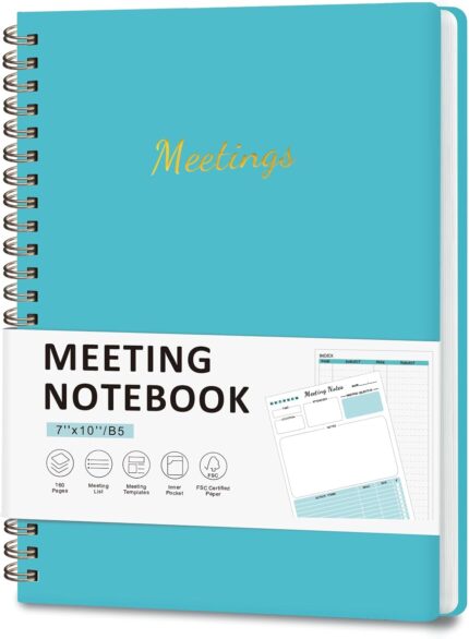 Meeting Notebook for Work Organization